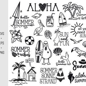 Plotterbestand maritieme Moin Ocean Svg bundel nautische Clipart nautische Svg zeemeeuw schepen zee motieven vakantie zomer Hallo Sommer svg