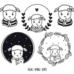 Traceur fichier mouton svg agneau mignon svg, svg moin agneau, fichier maritime, animal svg animal mignon svg mouton téléchargement numérique clipart mouton png