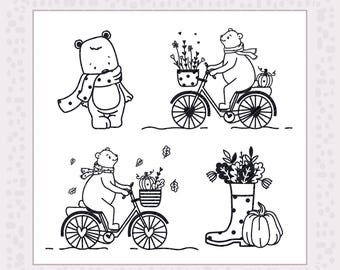 Plotter and laser file BärBel SVG Eps DXF PNG Cute plotter files German cute bear circle teddy bear, laser file digital download