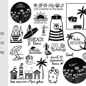 Plotterdatei Maritim Moin Ocean SVG Bundle Nautical Clipart Nautical svg Möwe Schiffe Meer Motive Urlaub Sommer Hallo Sommer svg