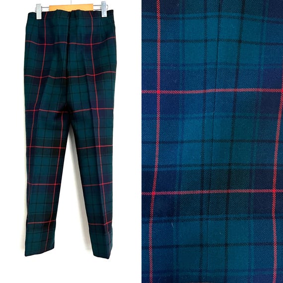 Clan Davidson Tartan Trews Wool Pants Trousers Plaid Vintage Mens Plaid 48th Highlanders 2 View 2