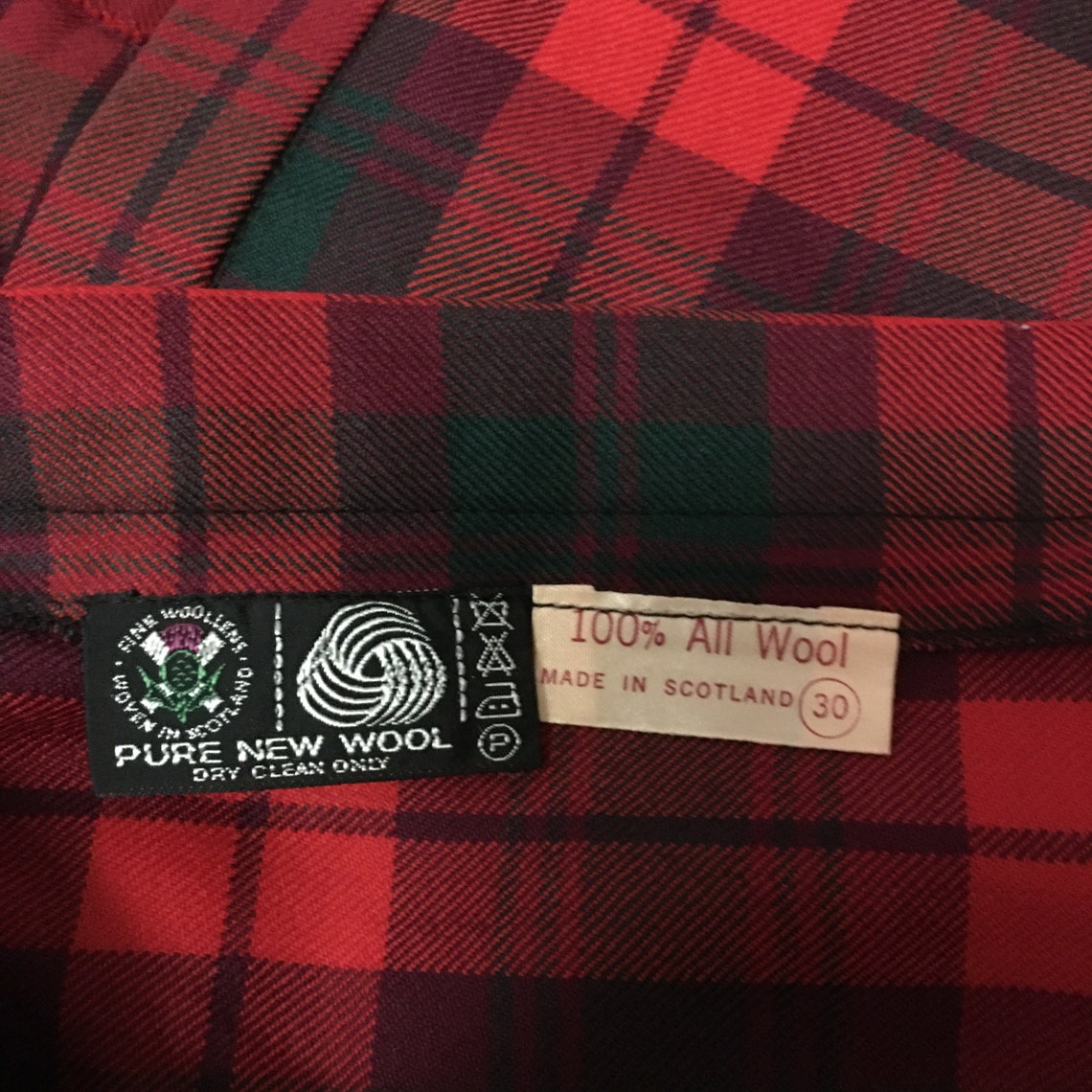 Clan McNab MacNab Tartan Kilt 100% Wool Made in Scotland | Etsy