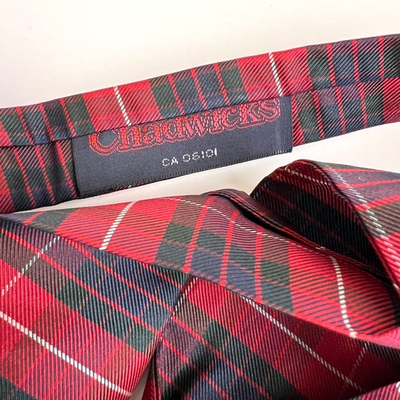 Vintage Fraser Tartan Silk Ascot Tie Cravat Clan … - image 5