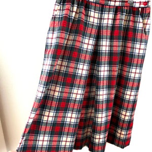 Clan MacDuff Tartan Pendleton Wool Skirt Authentic Plaid Kilt Alternative Pencil Skirt Vintage image 7