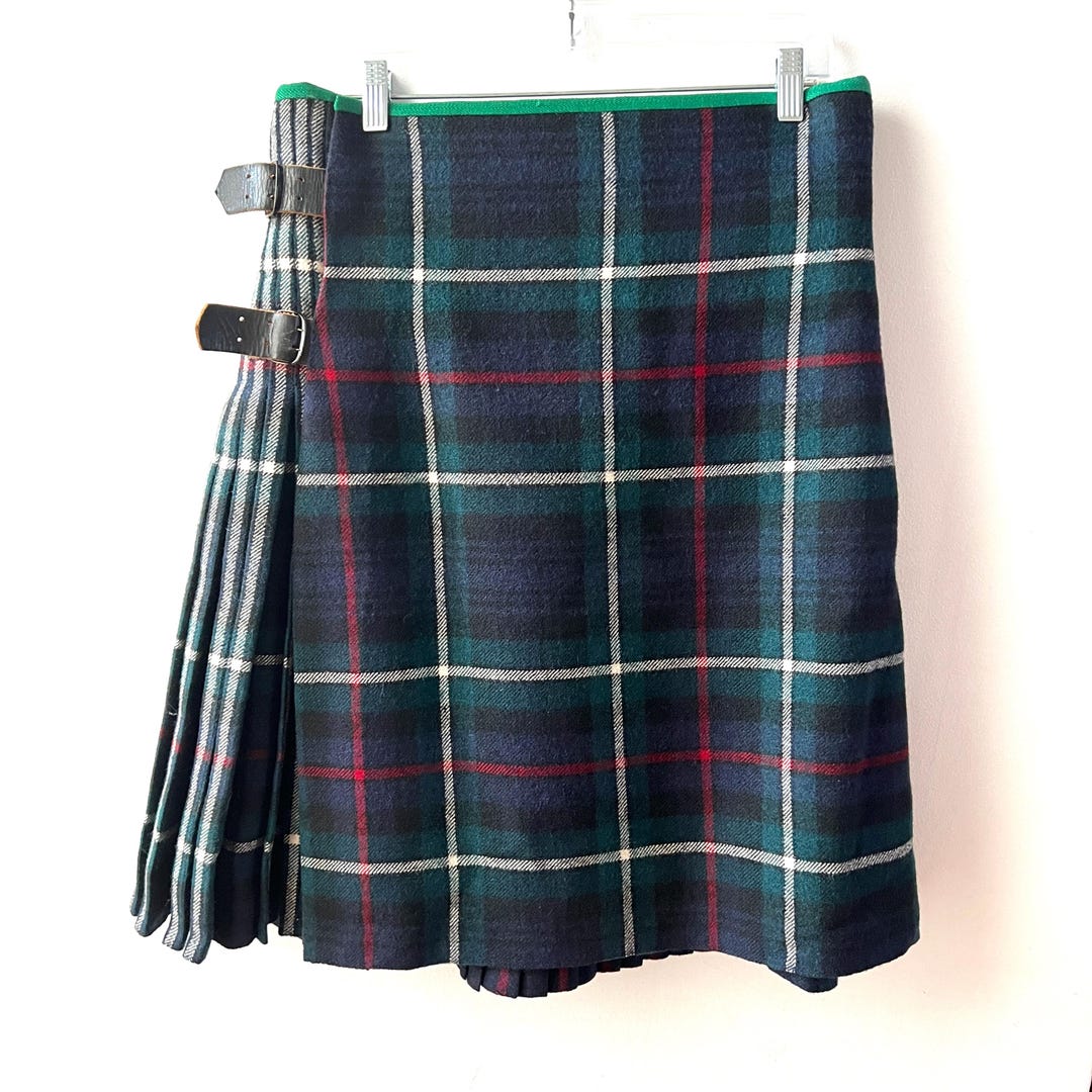 Mens Kilt Mackenzie Tartan Heavy Wool Canadian Seaforth