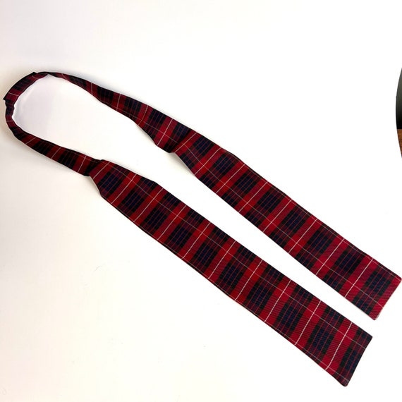 Vintage Fraser Tartan Silk Ascot Tie Cravat Clan … - image 2