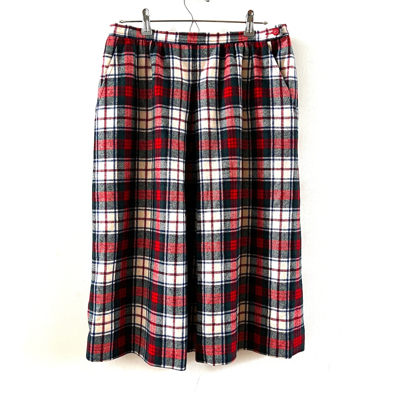 Clan MacDuff Tartan Pendleton Wool Skirt Authentic Plaid Kilt Alternative Pencil Skirt Vintage image 4