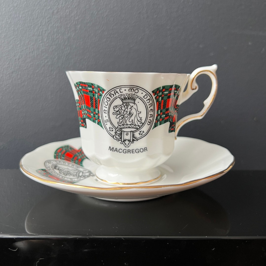 Clan Macgregor Bone China Teacup and Saucer Elizabethan Tea Etsy
