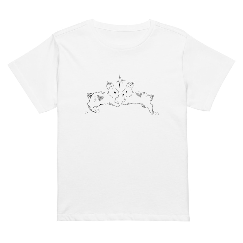 Bunnies Baby Tee | Vintage Tee | Graphic Tee | Coquette | Y2K