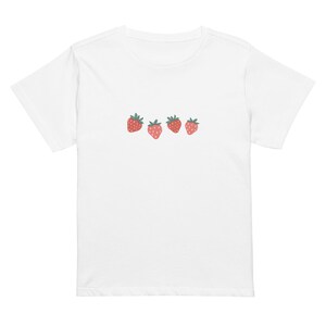 Strawberry Baby Tee | Fruit Graphic Tee | Vintage Shirt | Graphic T-shirt | Coquette | Y2K