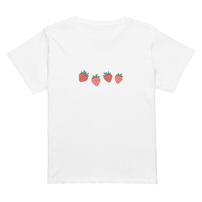 Strawberry Baby Tee | Fruit Graphic Tee | Vintage Shirt | Graphic T-shirt | Coquette | Y2K