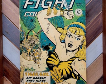 FIGHT COMICS #58 VG (Fiction House 1948) Scarce Pre-Code / Tiger Girl 1st Print