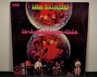 Iron Butterfly "In-A-Gadda-Da-Vida" (Lp 1968) Sleeve (VG) Record (VG) SD-33-250