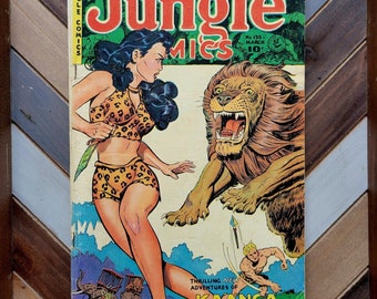 Jungle Comics #135 VG+ (Fiction House 1951) Scarce PRE-CODE 1st Print 10c Cover