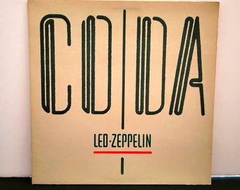 Led Zeppelin "CODA" (1982 lp) Sleeve VG+ Record VG+ 1st Swan Song 90051-1