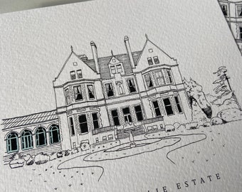 Castle Leslie Estate Illustration