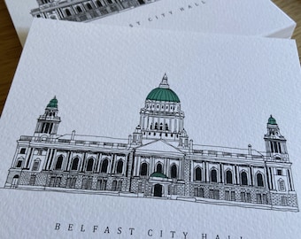 Belfast City Hall Illustration