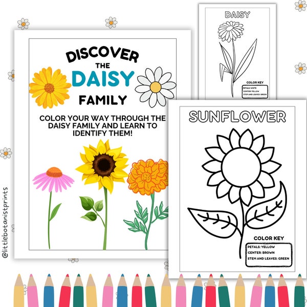 Printable Plant Coloring Pages - Flower Coloring for Kids - Homeschooling Educational Activities