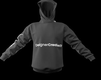 3D Walking Animated Sweatshirt Mockup - Digital Design File