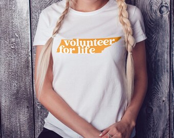 Tennessee Football SVG: Volunteer for Life Shirt Design (Digital Download)