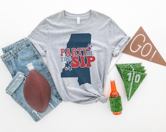 Mississippi Football SVG: Party in the Sip, Cricut & Sublimation (Digital File)