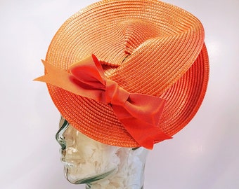 Tangerine Fascinator - Etsy UK