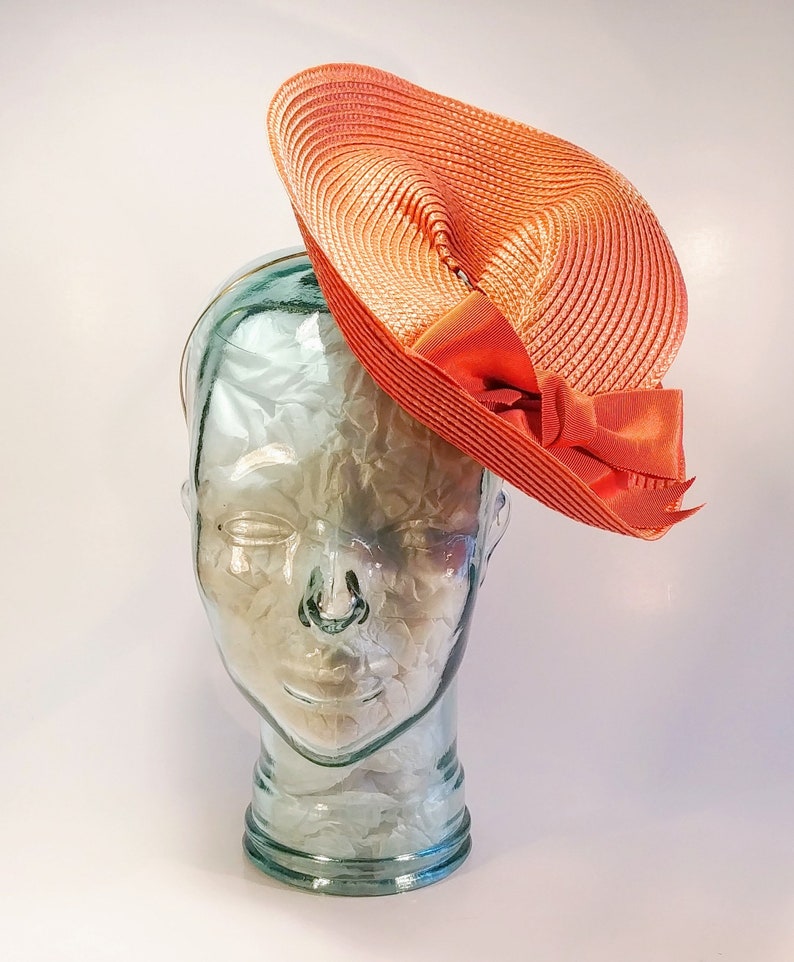Tea Party Fascinator Tangerine Dream 