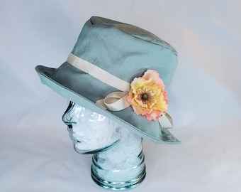 Garden Hat Women, Summer Hat Cotton Women,Beach hat Cotton,1920 Hat Women,Flapper Hat, Gatsby Hat Women,Miss Fisher Hat,The Lawn Party Hat
