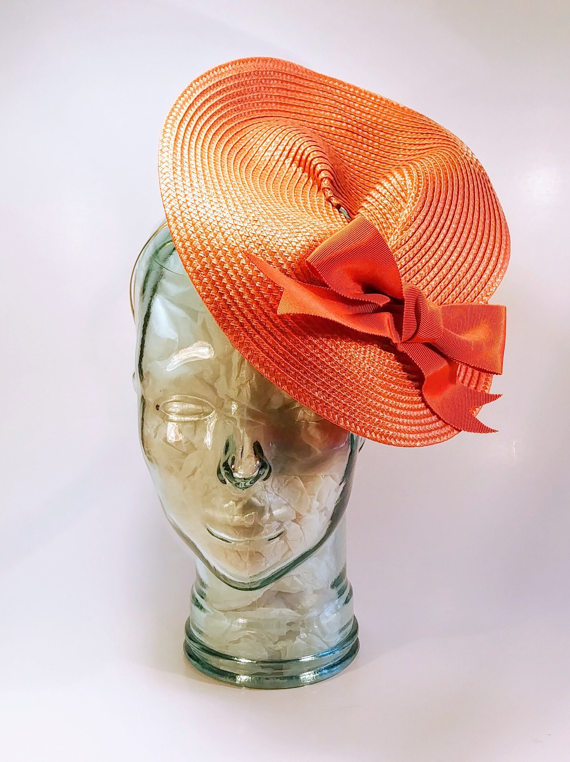 Tangerine Dream Fascinator Hat Tea Party Hat Tea Party Etsy