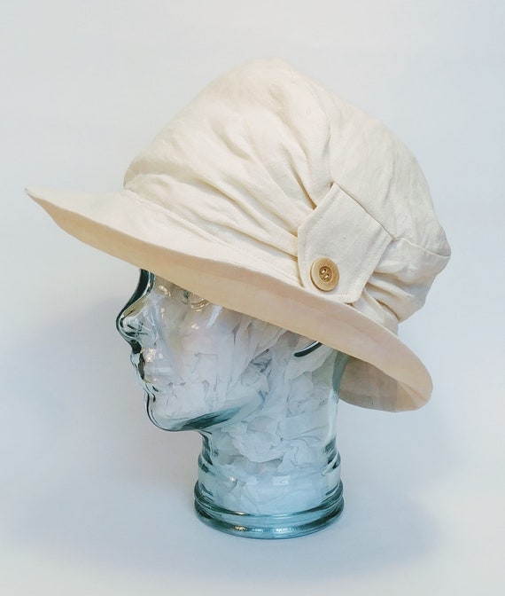 Linen Travel Hat, Linen Summer Hat, Womens Travel Hat, Womens Sun