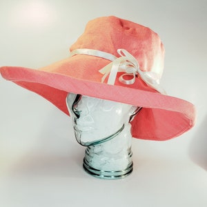 Linen Beach Hat,Linen Summer Hat,Women Summer Hat,Linen Travel Hat,Sun Hat Linen,Garden Party Hat,Big Brim Hat,Garden Hat Women,Linen Hat