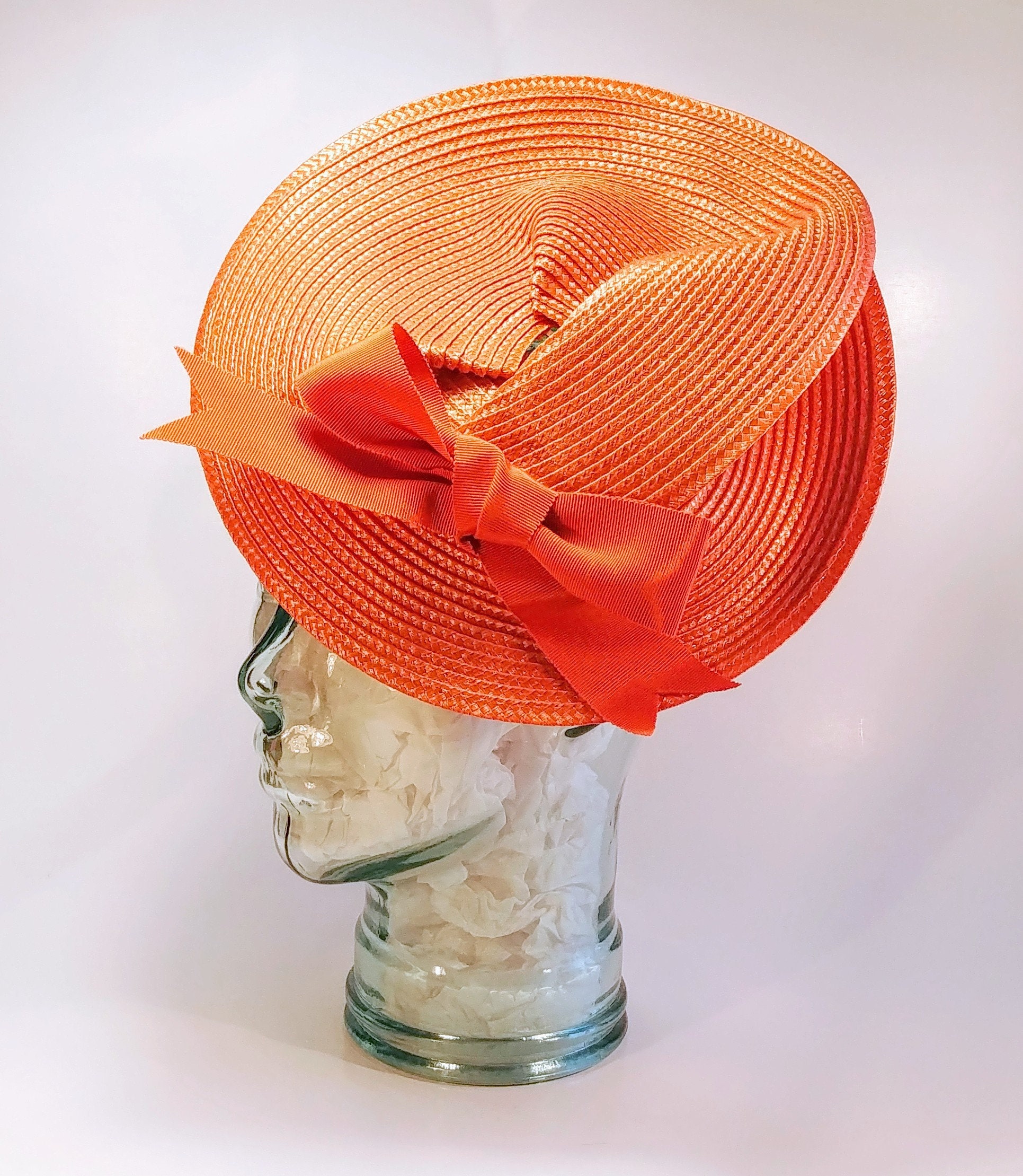 Tangerine Dream Fascinator Hat Tea Party Hat Tea Party Etsy