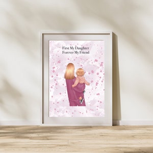 Custom Portrait Family Print, Personalised Gift for Family, Children Gifts for Mum, Housewarming Gift image 3