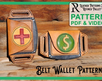 Belt Wallet - Digital Pattern, Printable PDF