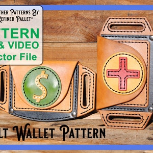 Cartera con cinturón: patrón digital, archivos PDF y vectoriales imprimibles