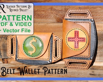 Belt Wallet - Digital Pattern, Printable PDF & Vector Files