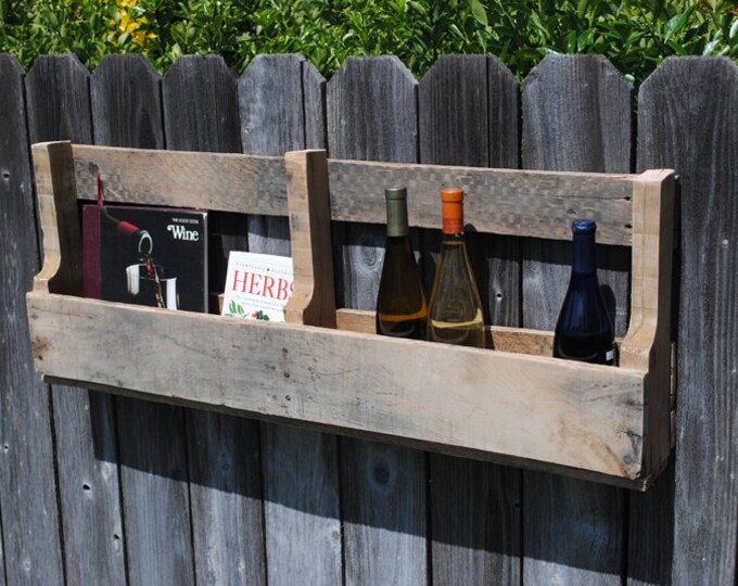 Pallet Wine Rack or Book Shelf From OAK Pallet Wood Etsy