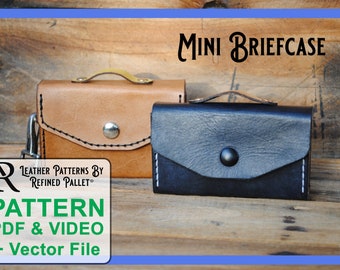 Mini Briefcase - Digital Pattern, Printable PDF & Vector Files