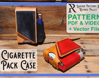 Estuche para riñonera de cigarrillos - Patrón digital, archivos PDF imprimibles y archivos vectoriales