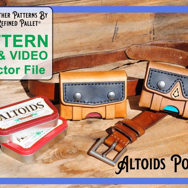 Altoids Tin Pouch - Digital Pattern, Printable PDF & Vector Files