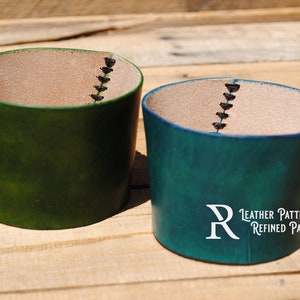 Leather Coffee Cup Sleeve Digital Pattern, Printable PDF image 6