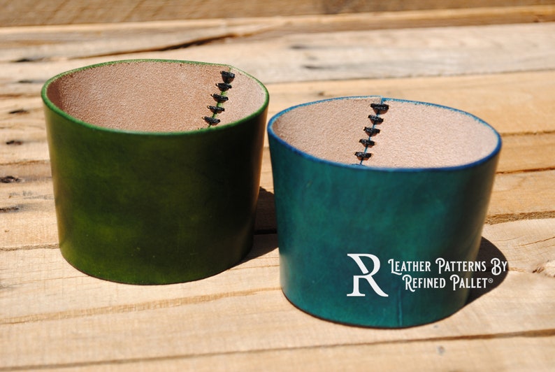 Leather Coffee Cup Sleeve Digital Pattern, Printable PDF image 6