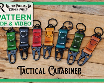 Tactical Carabiner Keychain Pattern - Digital Pattern, Printable PDF