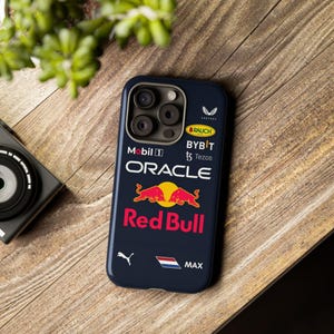 Telefonhülle, Max Verstappen Red Bull F1 Hülle, Rennsport Geschenk, Formel 1 Zubehör, Racing Fan Handyhülle, Motorsport Handyhülle
