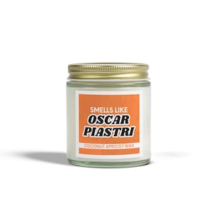 Candle F1 "Smells Like Oscar Piastri" - Perfect Gift for Racing Fans