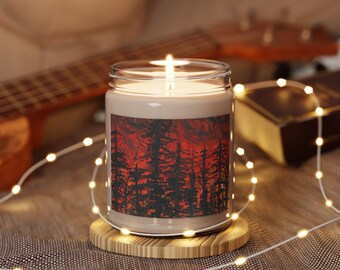 Forest Fire Scented Soy Candle, 9oz