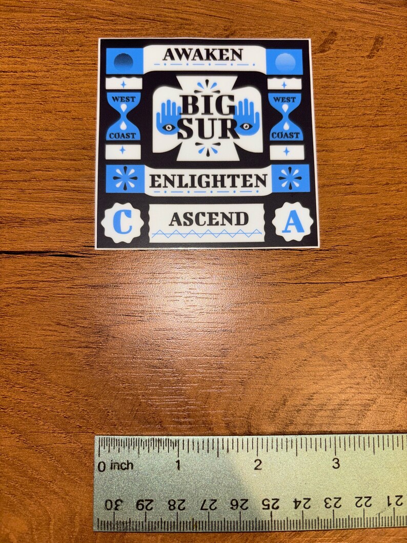 Big Sur Enlighten Sticker Etsy