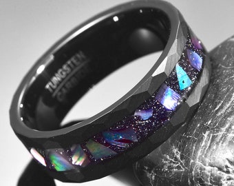 Anillo de tungsteno de la nebulosa de Orión, anillo de nebulosa de Orión, anillo de nebulosa, anillo espacial, anillo de galaxia de tungsteno, anillo de nebulosa de tungsteno, anillo de tungsteno, anillo de hombre