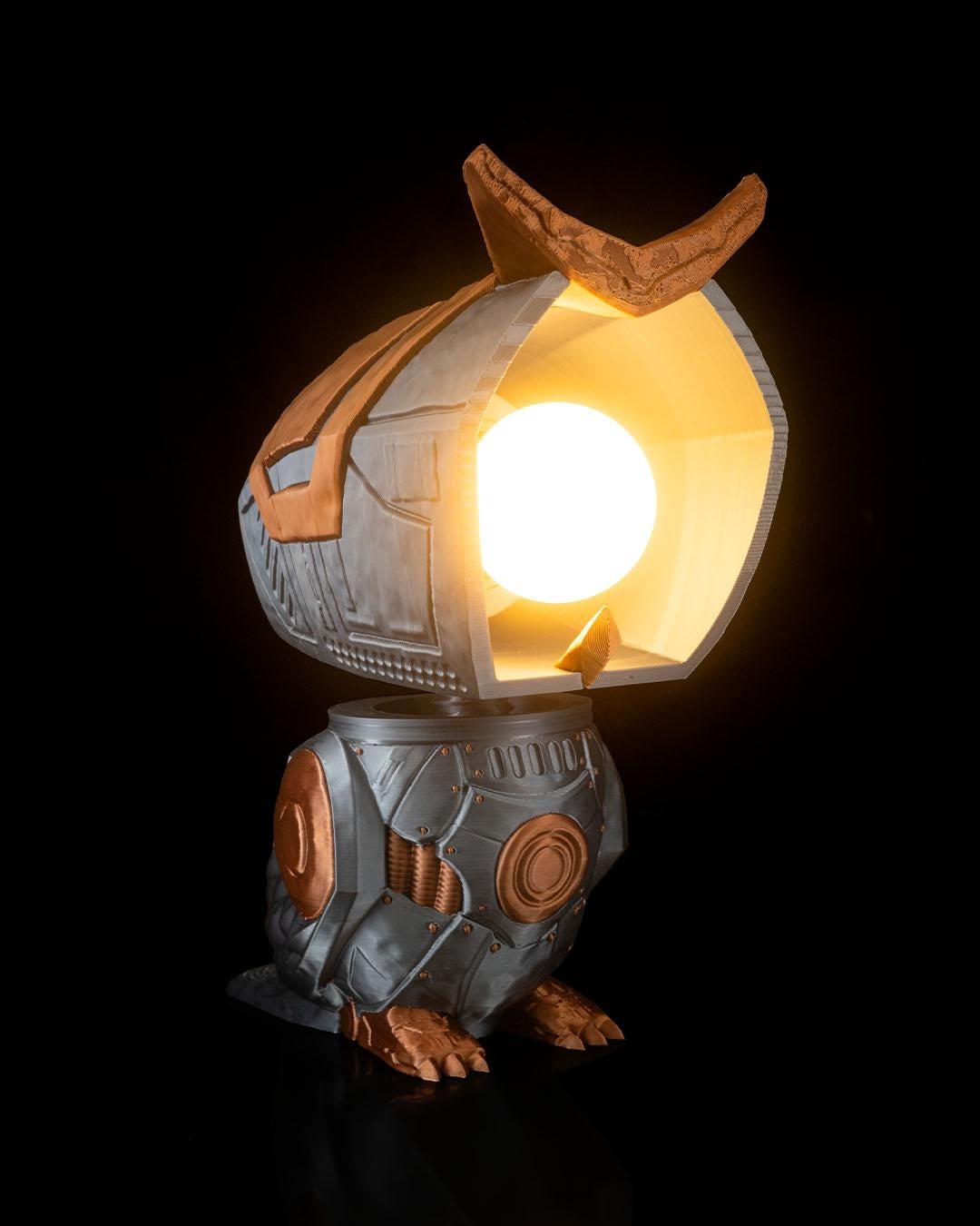 HOUBI | Lampe design mirage en bois Hibou / Chouette - Bois Qui Chante