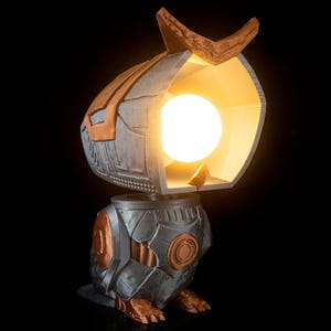 owl table lamp